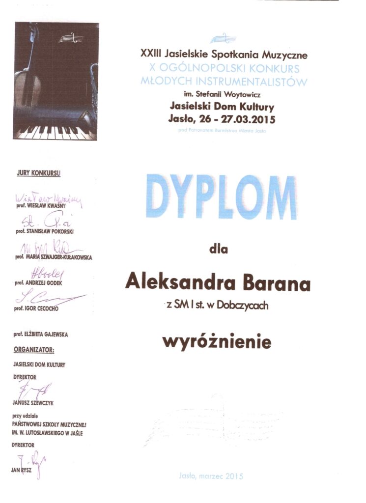 Aleksander Baran Jasło 1