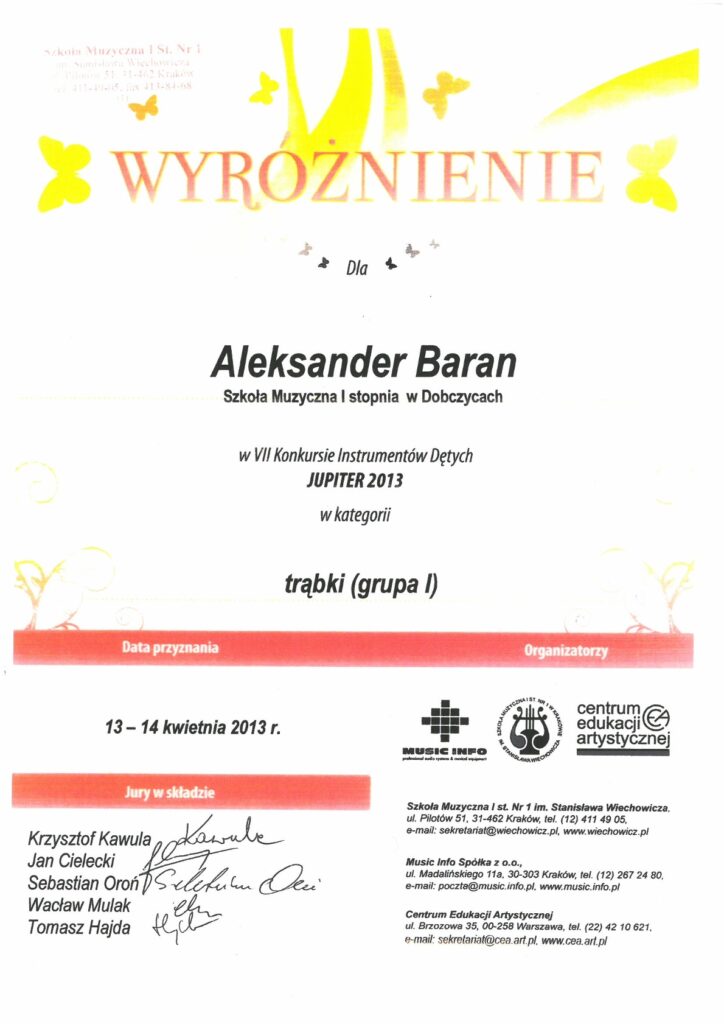 Aleksander Baran Kraków 1