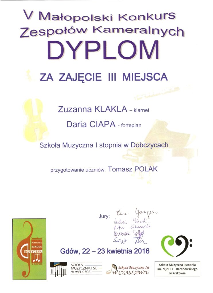 Dyplom Duet Klakla I Ciapa 1