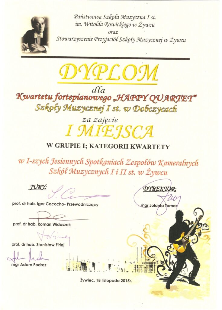 Dyplom Kwartet 1