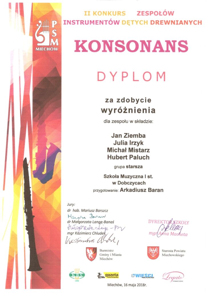 Dyplom Konsonans Irzyk, Paluch Mistarz, Zięba0001 1