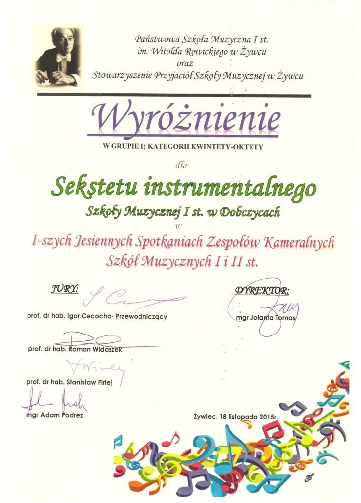 Dyplom Sekstet 1