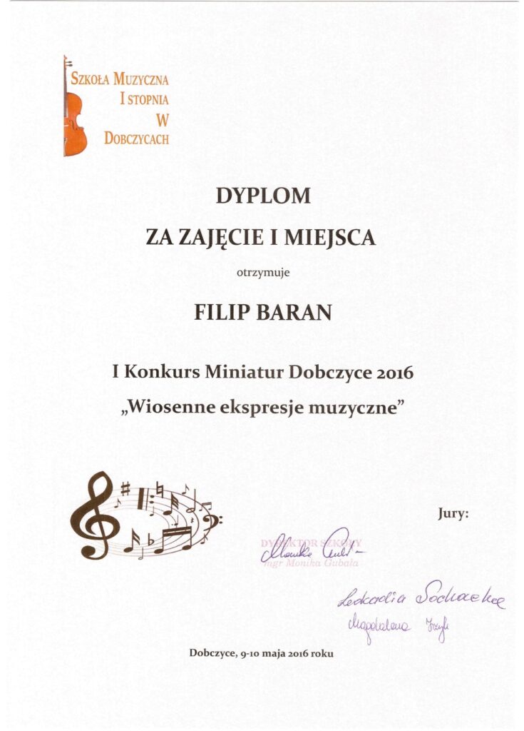 Filip Baran Dobczyce 1