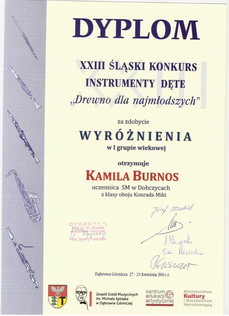 Kamila Burnos Dąbrowa G. 1