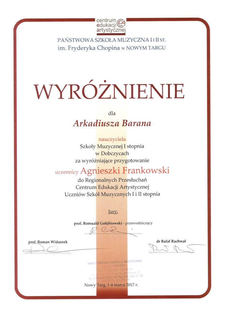 Pan Arkadiusz Baran 1