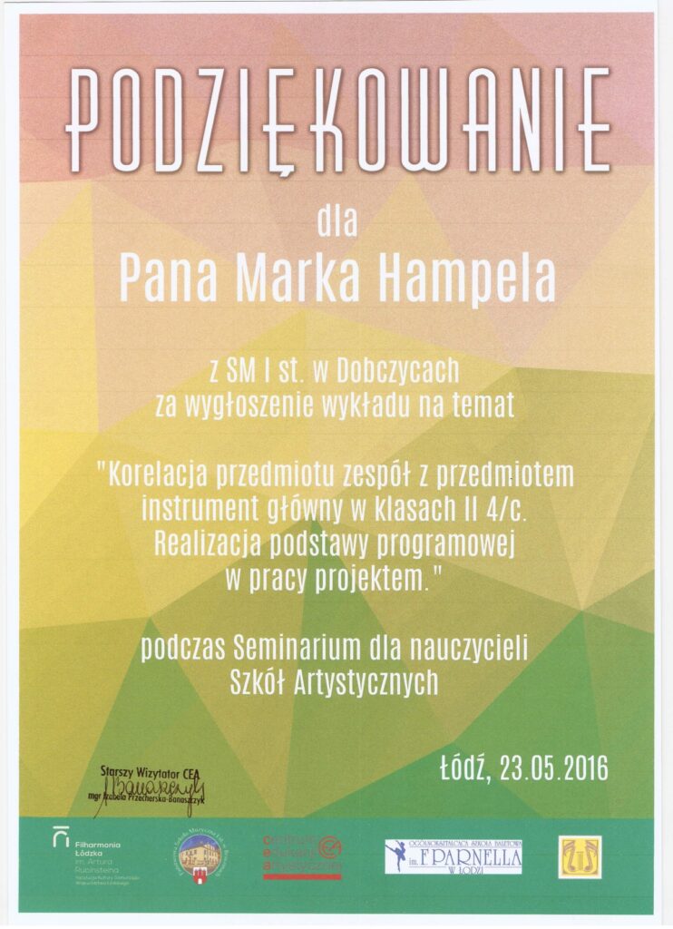 Pan Marek Hampel (wykład) 1