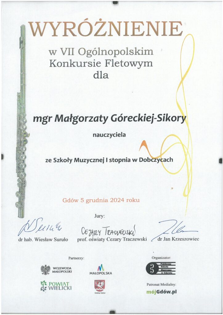 Pani Małgorzata Górecka Sikora 1