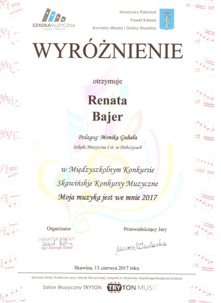Renata Bajer Skawina Wyróżn. 1