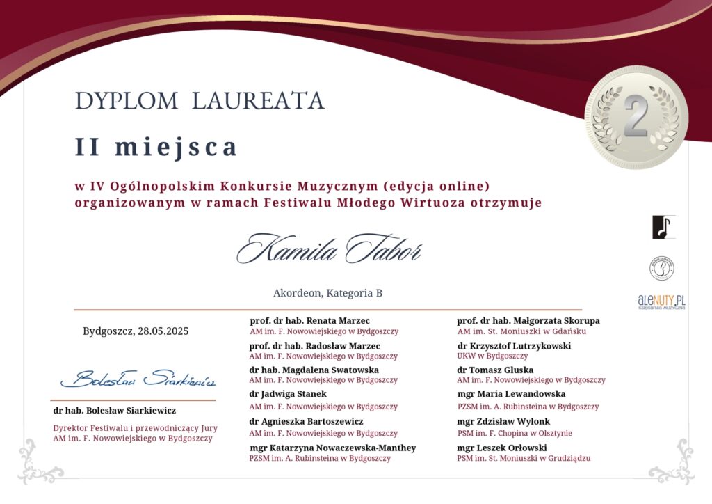 Kamila Tabor Młody Wirtoz 1