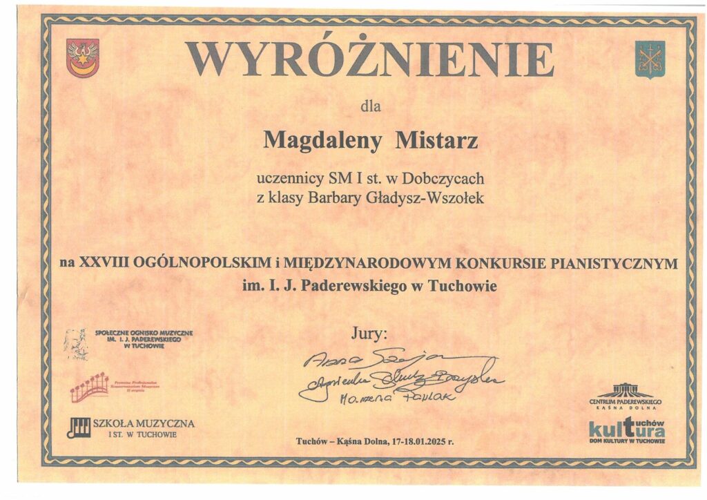 Magdalena Mistarz Tuchów 1