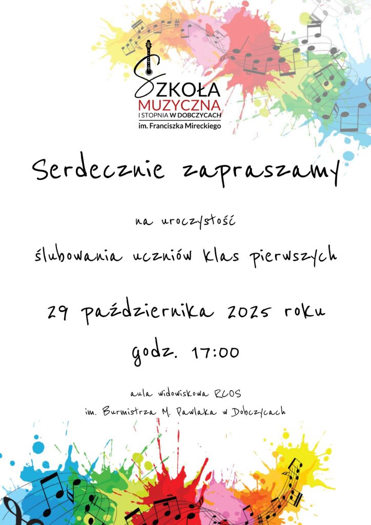 Plakat ślubowanie 2025